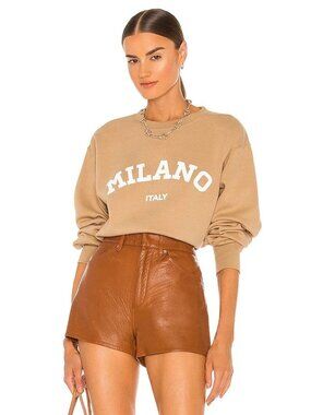 DEPARTURE Milano Crewneck Sweatshirt Tan